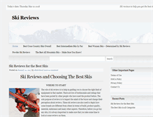 Tablet Screenshot of bestskireviews.com